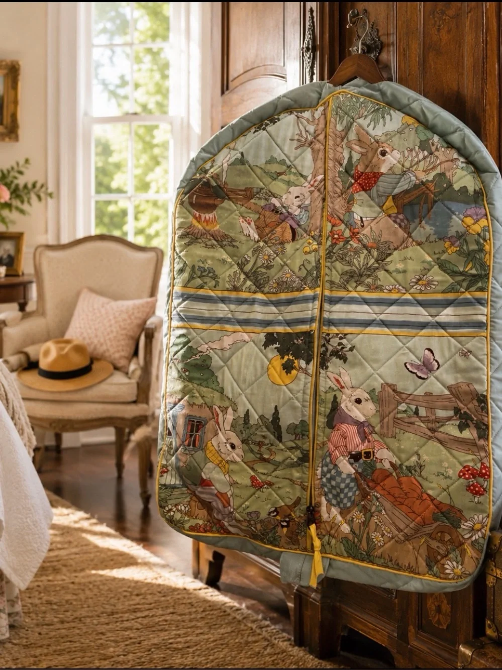 Heirloom Design kid Peter Rabbit garment carrier